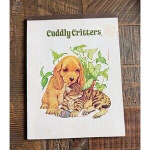 Cuddly Critters Stationery Note Pad Vintage 80s Sangamon Dog Cat Mouse